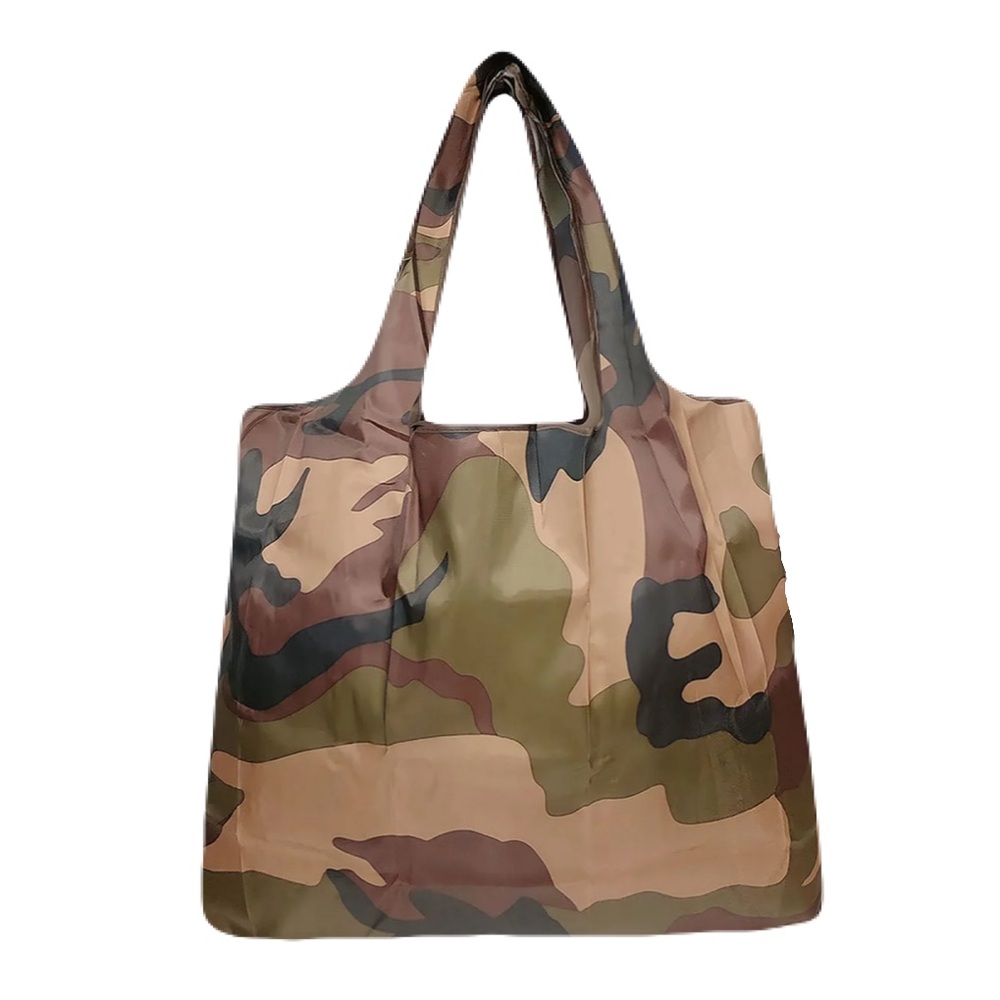New Camouflage Unisex Large Capacity Polyester Light Foldable Casual Tote Bag